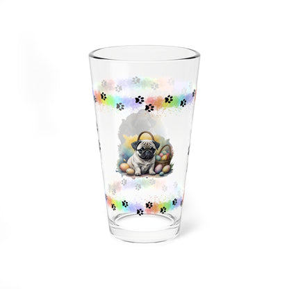 Pug - Pawsitively Joyful Easter Puppy - Pint Glass, 16oz