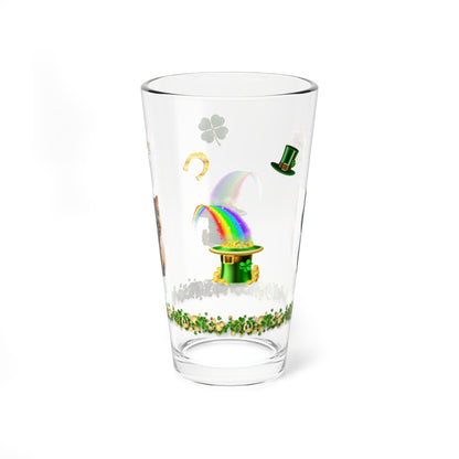 Lucky Labyrinth of Little Paws - St. Patrick's Day Pint Glass, 16oz