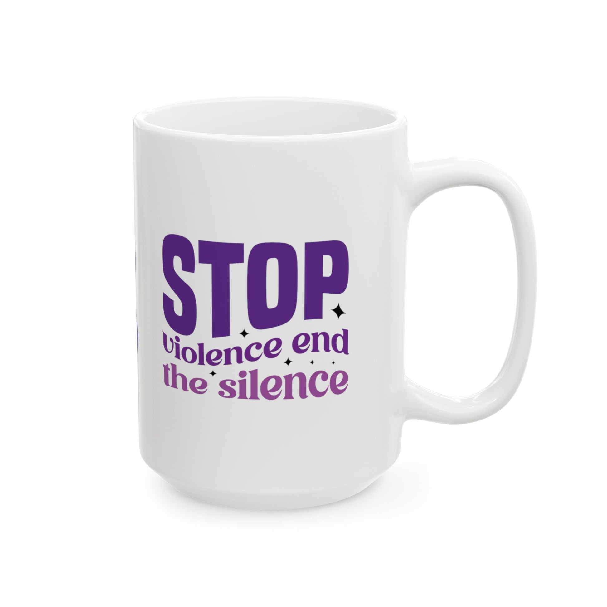 Stop Violence End The Silence Ceramic Mug, (11oz, 15oz)