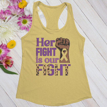 Her Fight Is Our Fight Women's Ideal Racerback Tank