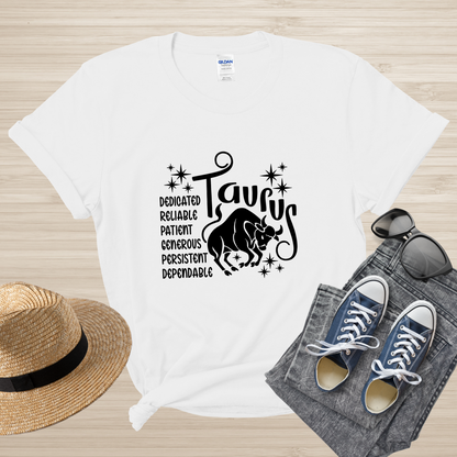 Taurus Zodiac T-Shirt, Astrology Shirt for Taurus, Horoscope Gift, Taurus Birthday, Taurus Season Gift, Perfect Gift for Taurus, Zodiac Tee