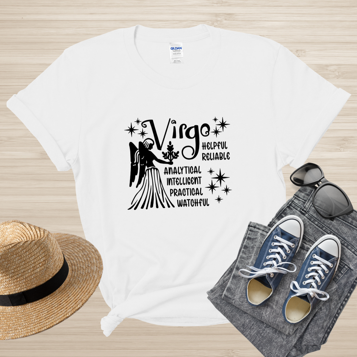 Virgo Zodiac T-Shirt, Astrology Shirt for Virgo, Horoscope Gift, Virgo Birthday, Virgo Season Gift, Perfect Gift for Virgo, Zodiac Sign Tee