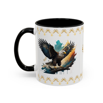 Inspirational Eagle Flight: Eagle Accent Coffee Mug (11, 15oz)