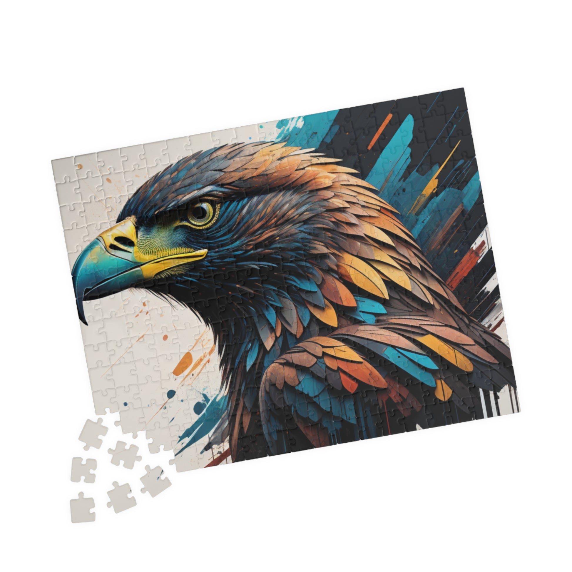 Eagle's Strength Resilience: Majestic Eagle Puzzle - Symbol of Strength, Freedom, and Resilience