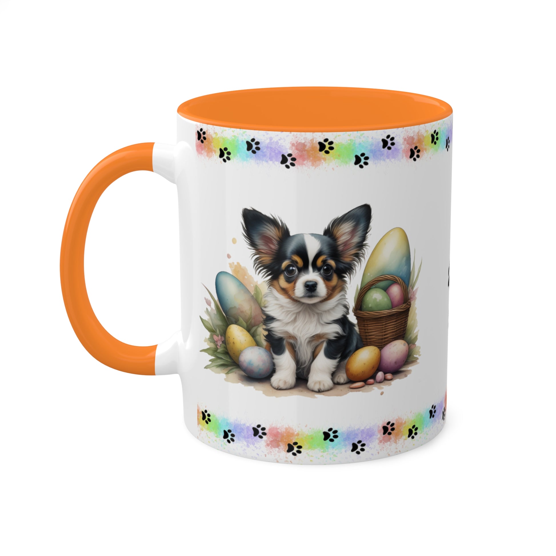 Papillon - Eggstra-Adorable Easter Puppy Two-Tone Coffee Mug, 11oz