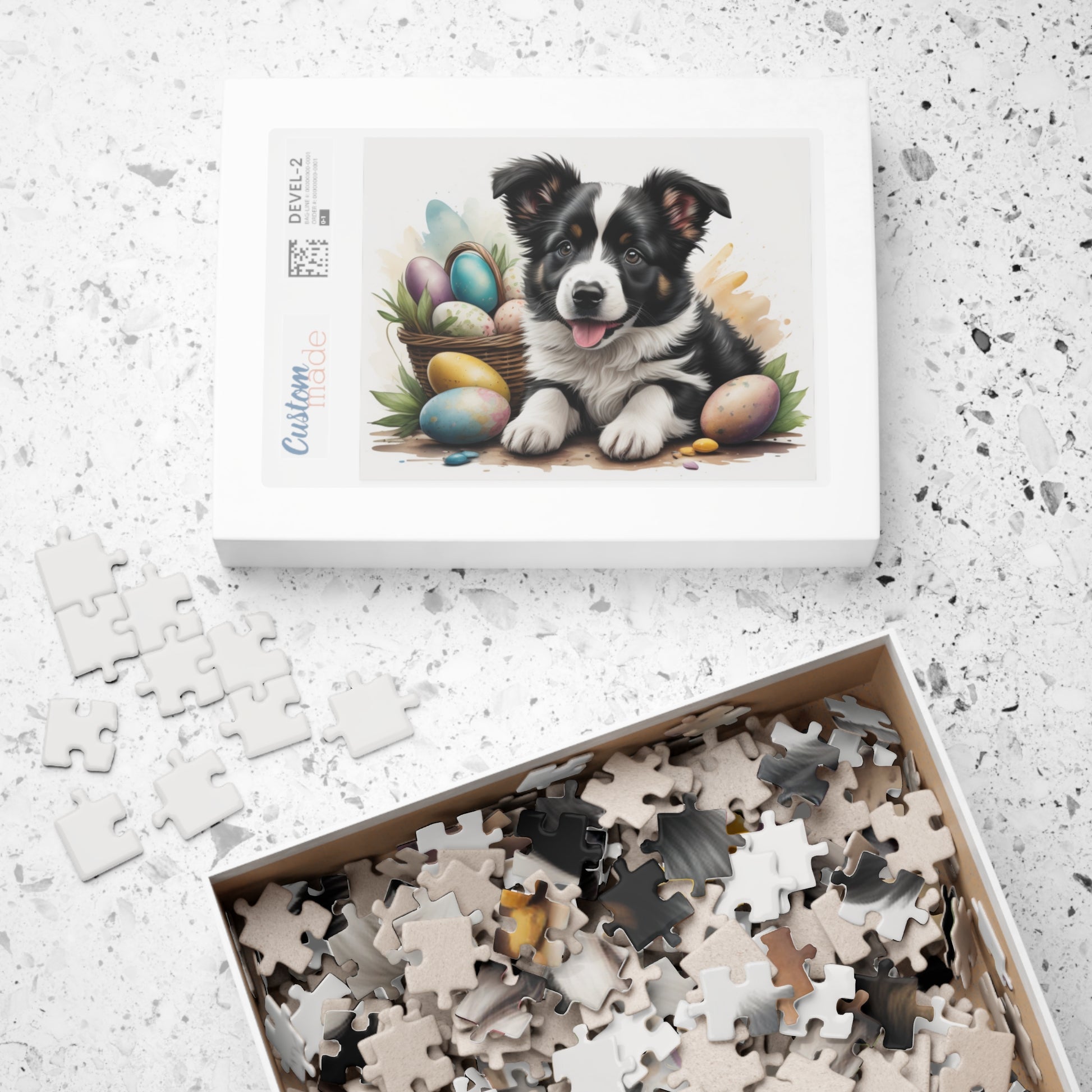 Border Collie - Hoppy Paws Easter Delight Mental Health Puzzle