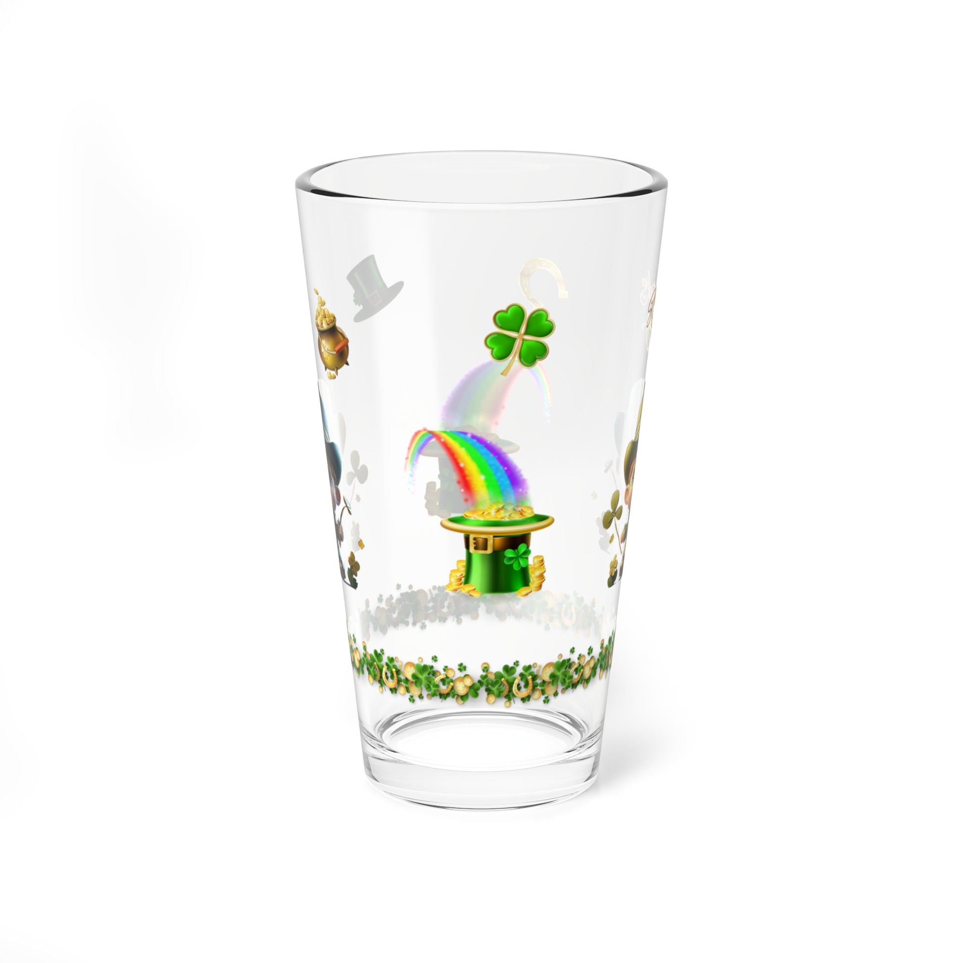 Leprechaun Laughter Logic - St. Patrick's Day Pint Glass, 16oz