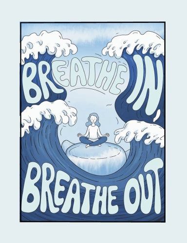 Breathe In Breathe Out Composition Notebook for Journaling, Therapy, Self-Care, Anxiety, Mindfulness, Affirmations & Wellness Writing