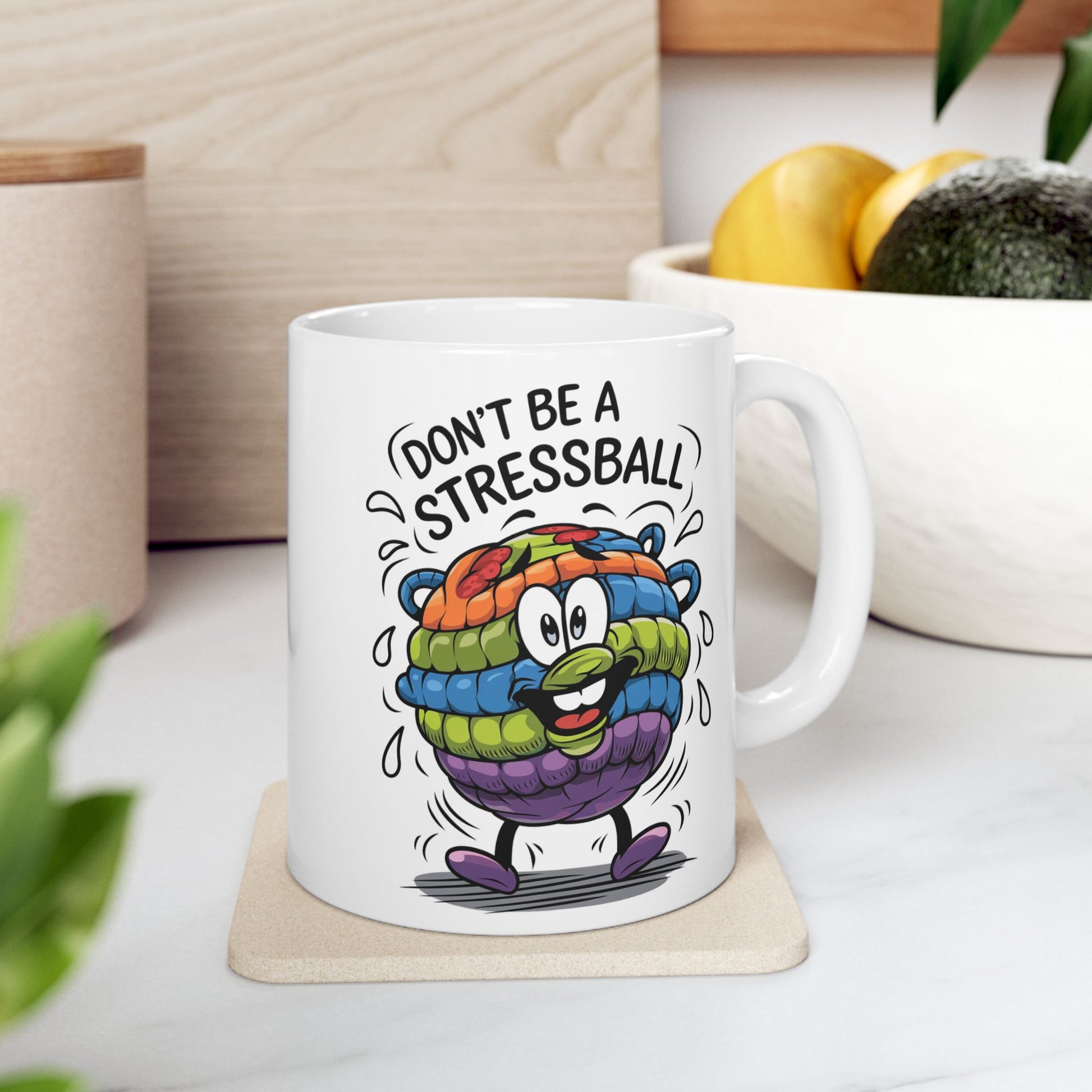 Don't Be A Stressball  - Ceramic Mug, (11oz, 15oz)