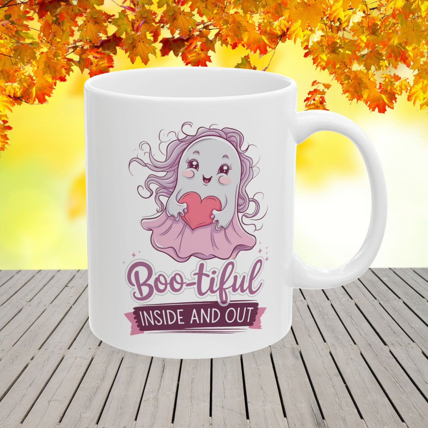 Boo-tiful Inside And Out Ceramic Mug, (11oz, 15oz)