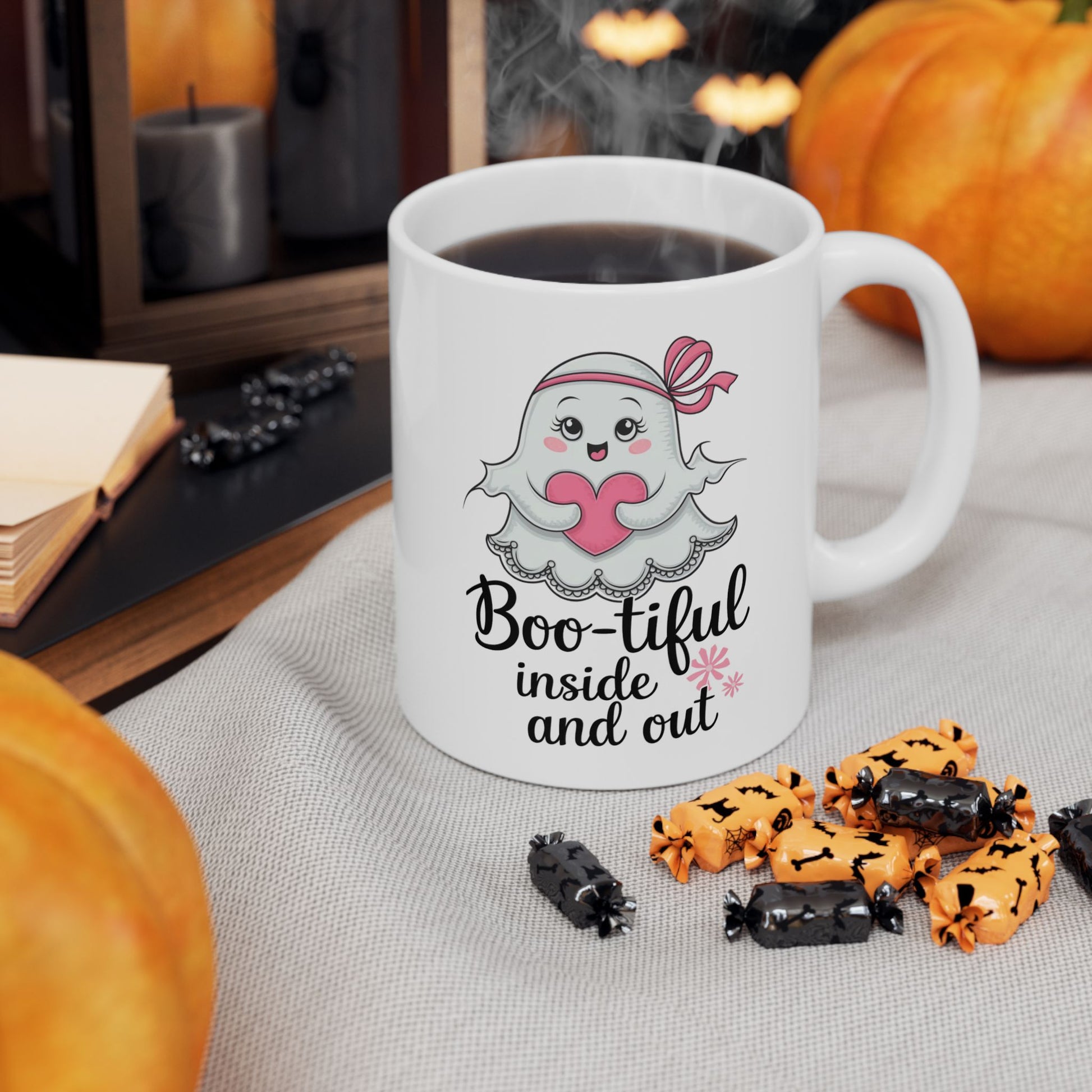 Boo-tiful Inside And Out Ceramic Mug, (11oz, 15oz)