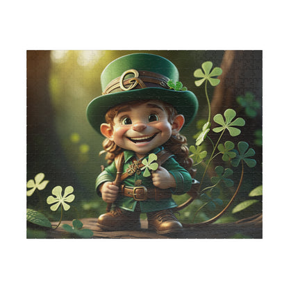 Mindful Leprechaun - St. Patrick's Day Mental Health Puzzle