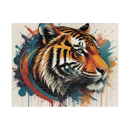 Mental Health Maneuver: Inspiring Tiger-themed Puzzle for Strength, Resilience, and Empowerment