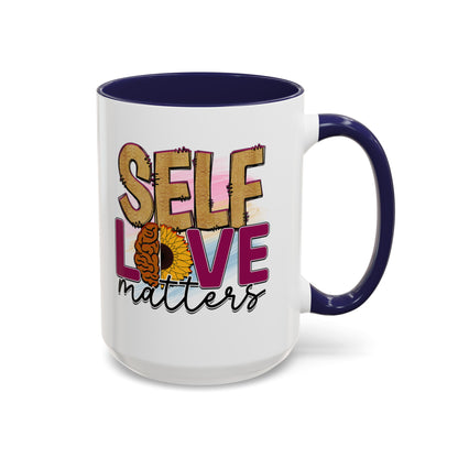 Self Love Matters - Accent Coffee Mug (11, 15oz)