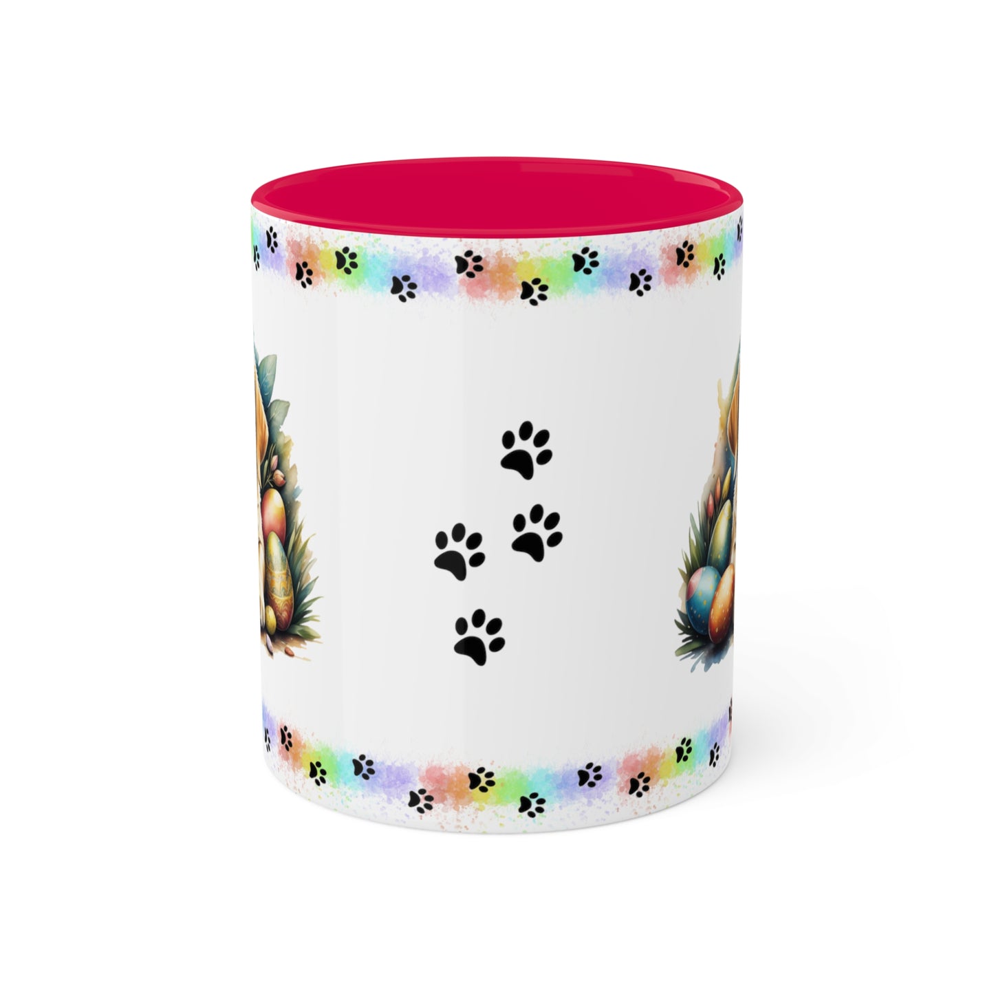 Yellow Lab - Eggstra-Adorable Easter Puppy Two-Tone Coffee Mug, 11oz