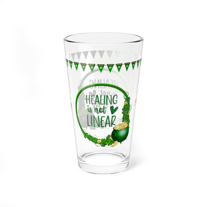 Healing Is Not Linear - St. Patrick's Day Pint Glass