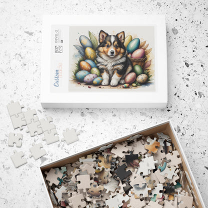 Shetland Sheepdog - Hoppy Paws Easter Delight Mental Health Puzzle