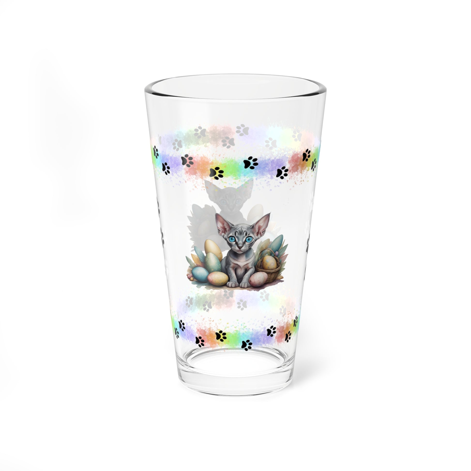 Sphynx - Pawsitively Joyful Easter Kitten - Pint Glass, 16oz