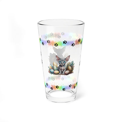 Sphynx - Pawsitively Joyful Easter Kitten - Pint Glass, 16oz