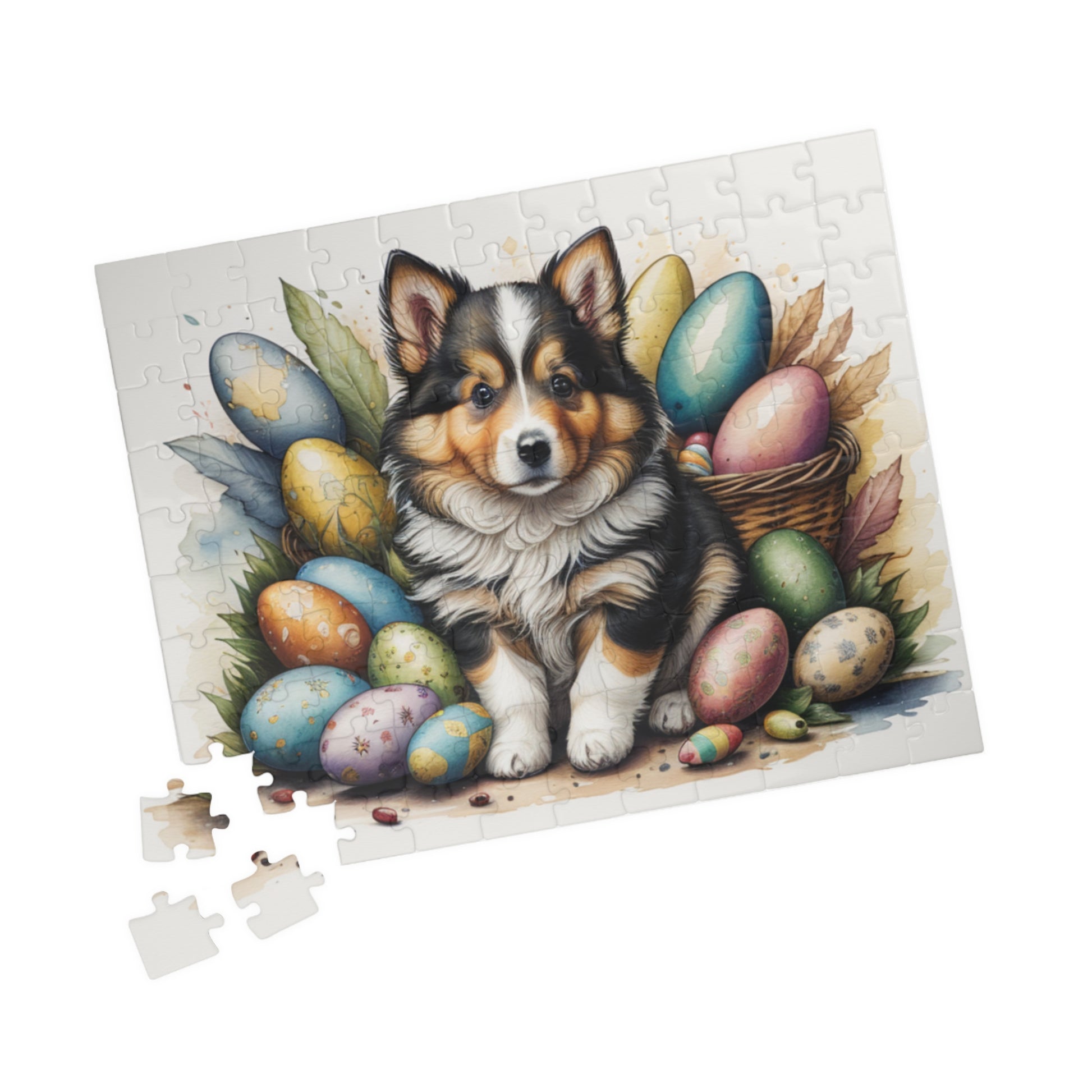 Shetland Sheepdog - Hoppy Paws Easter Delight Mental Health Puzzle