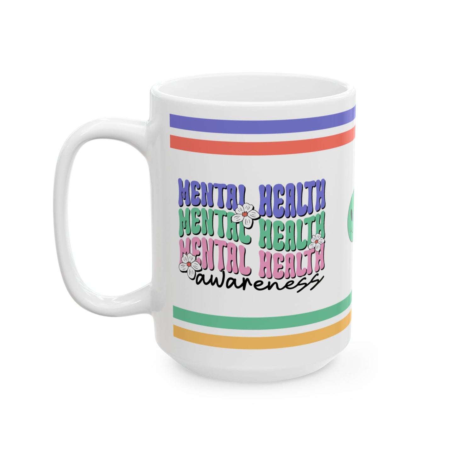 Mental Health Awareness Ceramic Mug, (11oz, 15oz)