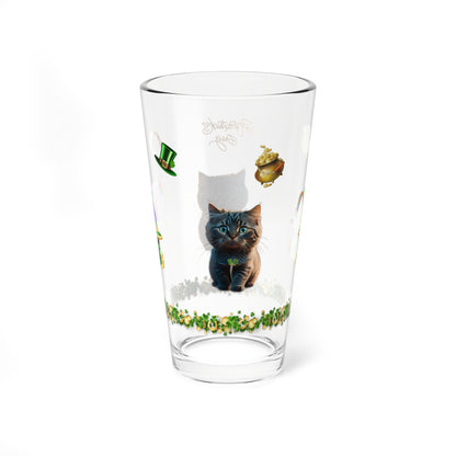 Lucky Labyrinth of Little Paws - St. Patrick's Day Pint Glass, 16oz