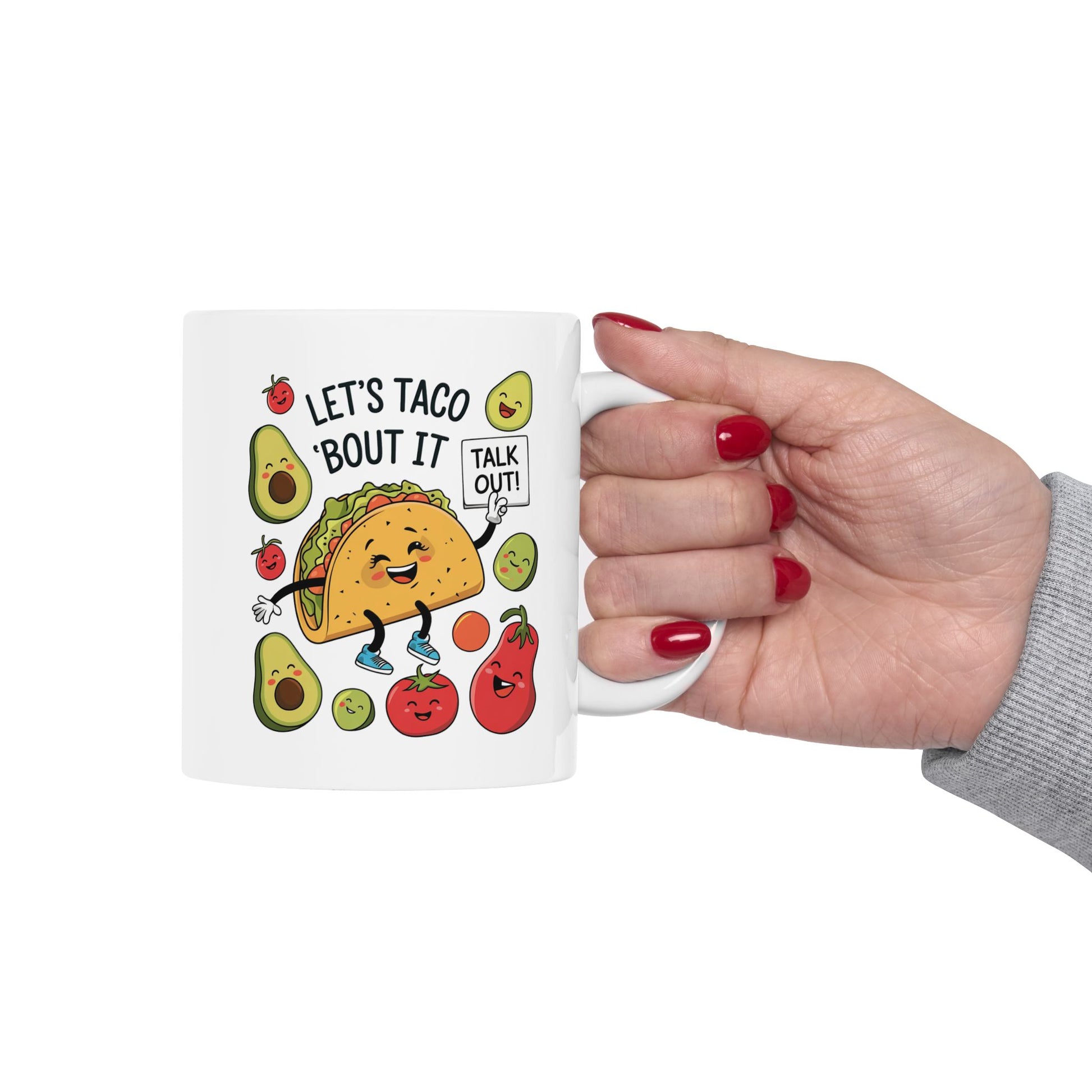 Let's Taco 'Bout It  - Ceramic Mug, (11oz, 15oz)