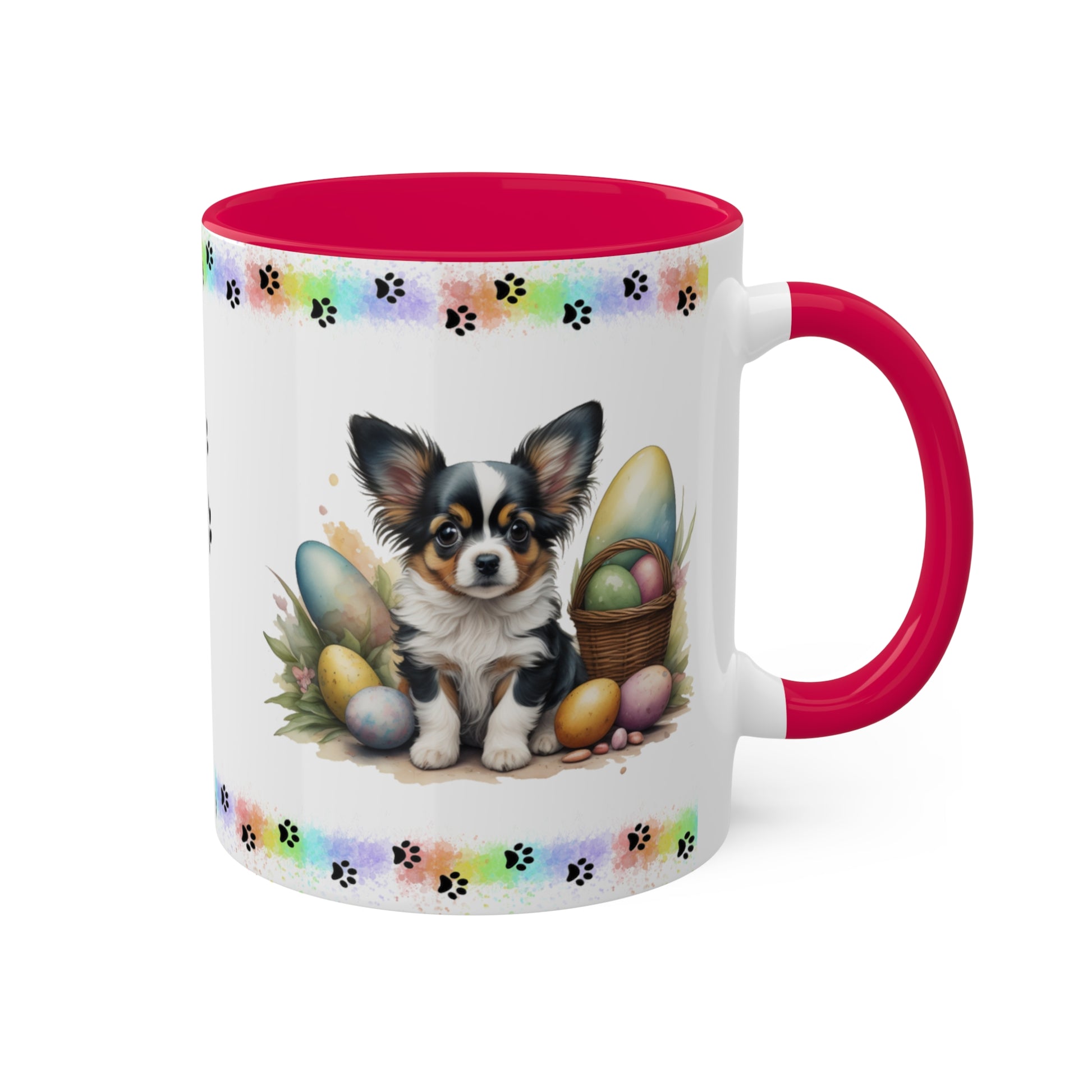 Papillon - Eggstra-Adorable Easter Puppy Two-Tone Coffee Mug, 11oz