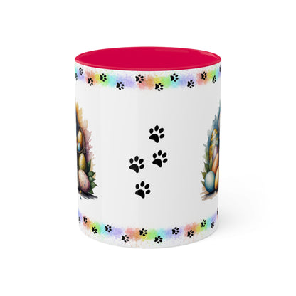 Weimaraner - Eggstra-Adorable Easter Puppy Two-Tone Coffee Mug, 11oz