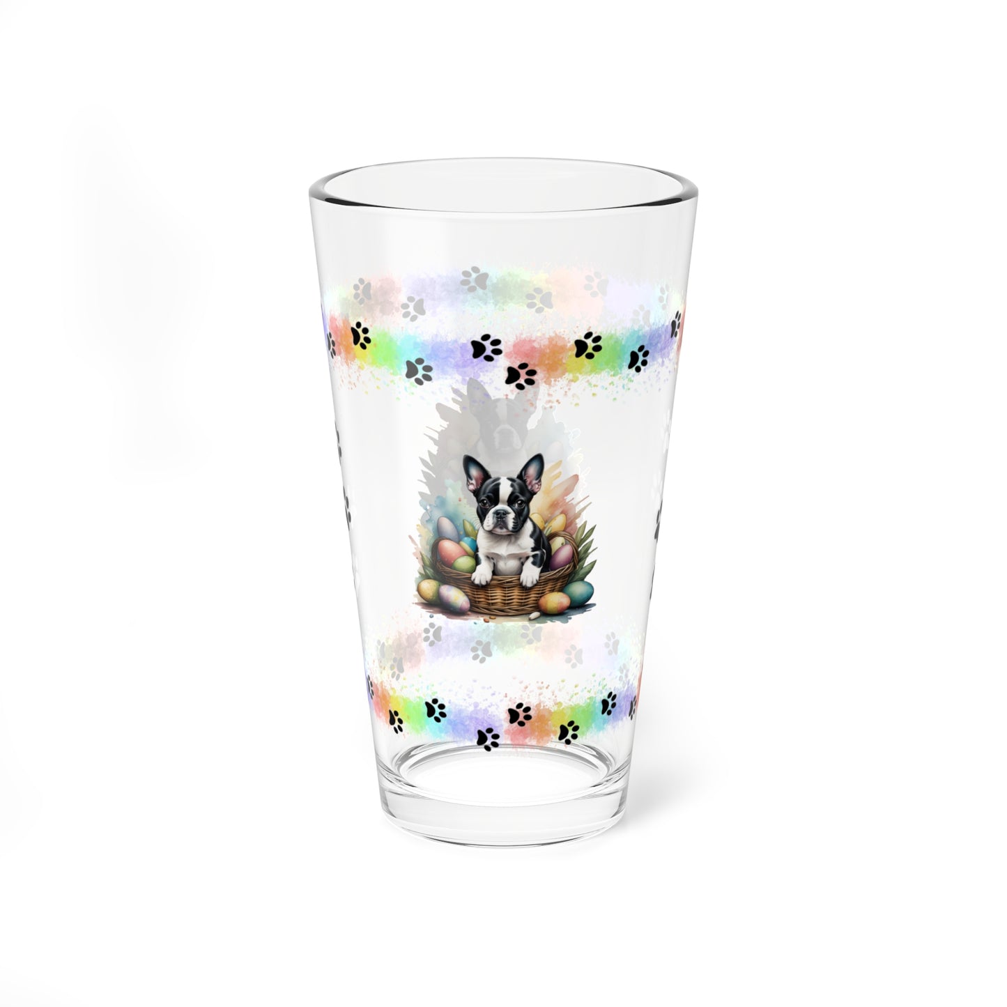 Boston Terrier - Pawsitively Joyful Easter Puppy - Pint Glass, 16oz