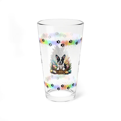 Boston Terrier - Pawsitively Joyful Easter Puppy - Pint Glass, 16oz