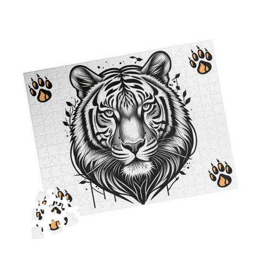 Courageous Roar: Tiger-themed Mental Health Puzzle