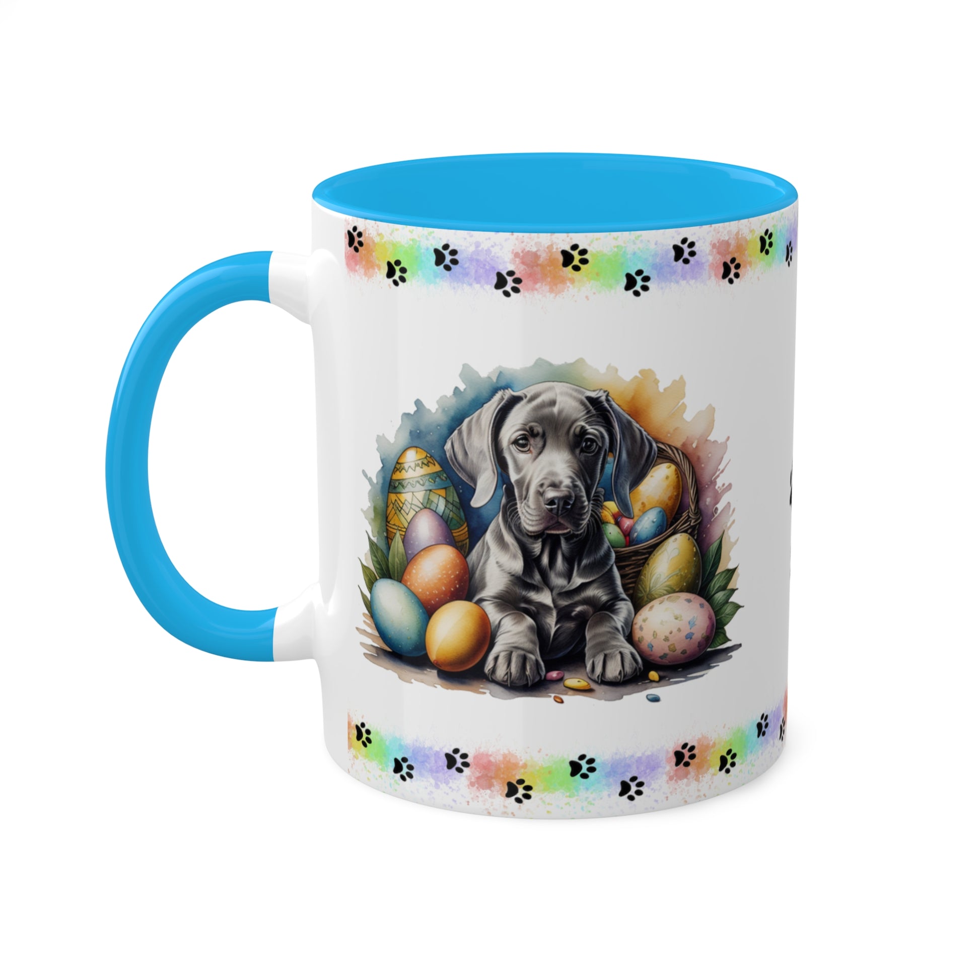 Weimaraner - Eggstra-Adorable Easter Puppy Two-Tone Coffee Mug, 11oz