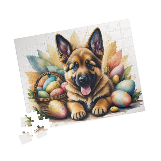 German Shepherd - Hoppy Paws Easter Delight Mental Health Puzzle