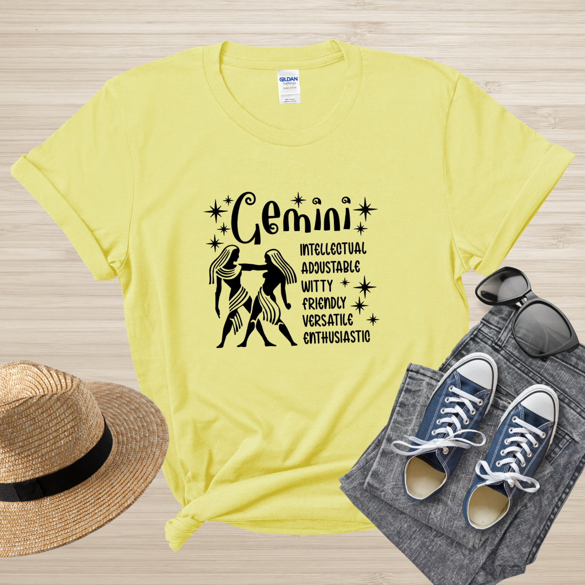 Gemini Zodiac T-Shirt, Astrology Shirt for Gemini, Horoscope Gift, Gemini Birthday, Gemini Season Gift, Perfect Gift for Gemini, Zodiac Tee