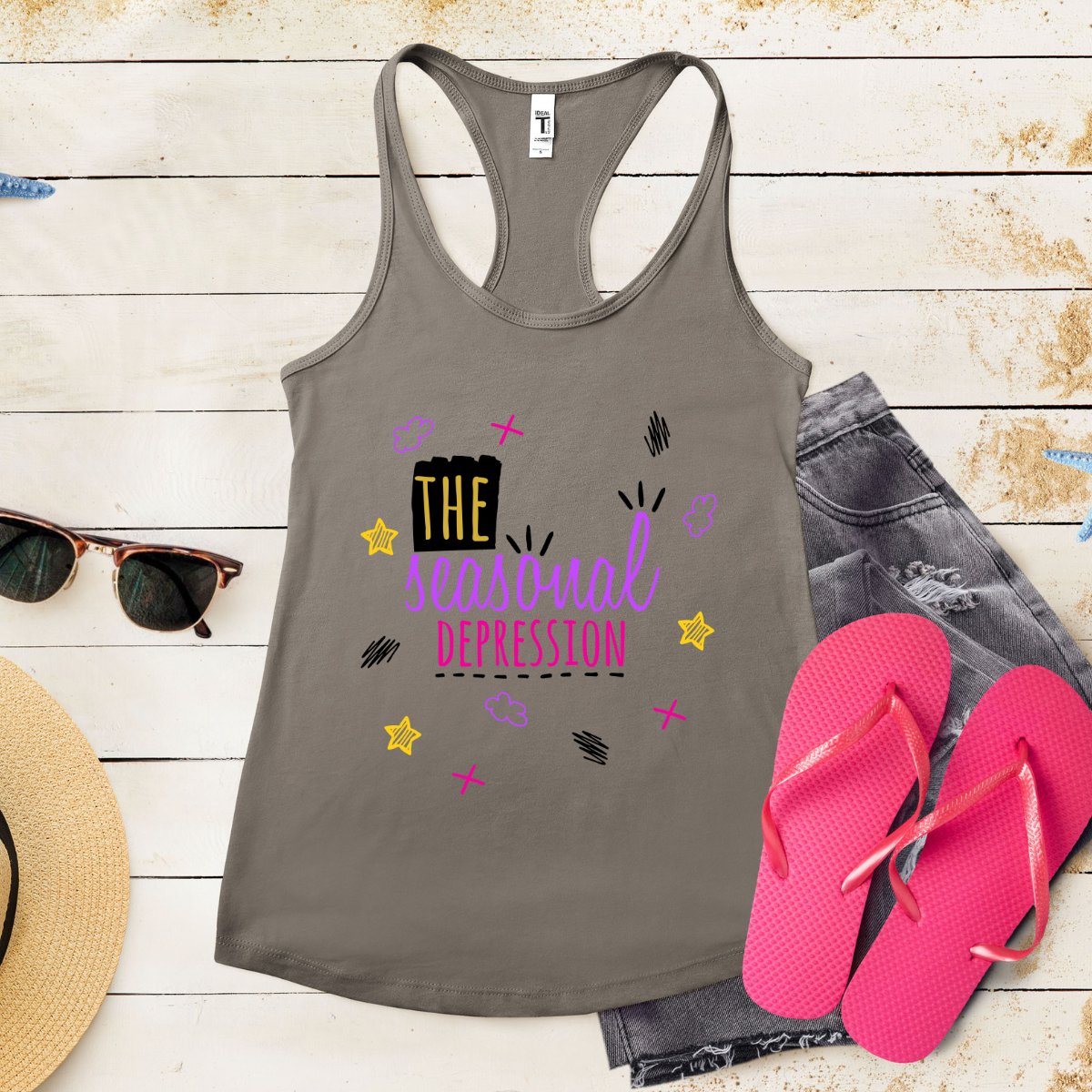 The Seasonal Depression - Women's Ideal Racerback Tank