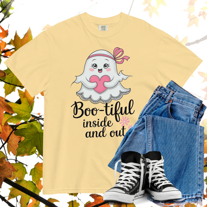 Boo-tiful Inside And Out Comfort Colors Heavyweight Halloween T-shirt