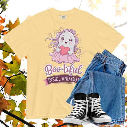 Boo-tiful Inside And Out Comfort Colors Heavyweight Halloween T-shirt