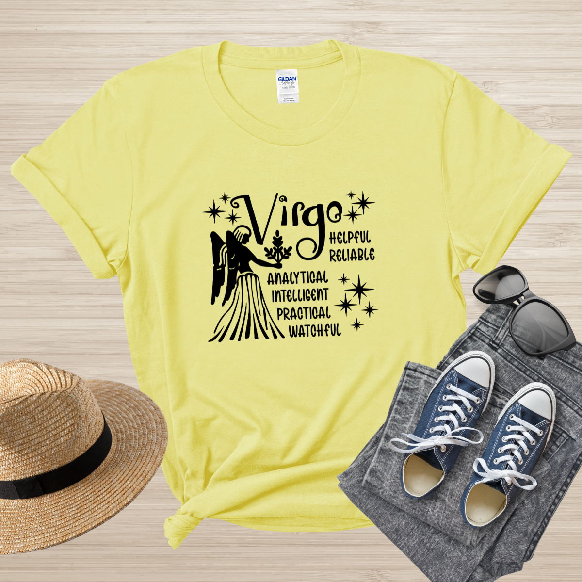 Virgo Zodiac T-Shirt, Astrology Shirt for Virgo, Horoscope Gift, Virgo Birthday, Virgo Season Gift, Perfect Gift for Virgo, Zodiac Sign Tee