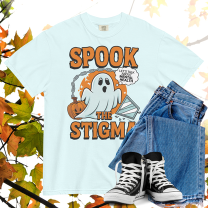 Spook The Stigma Comfort Colors Heavyweight Halloween T-shirt