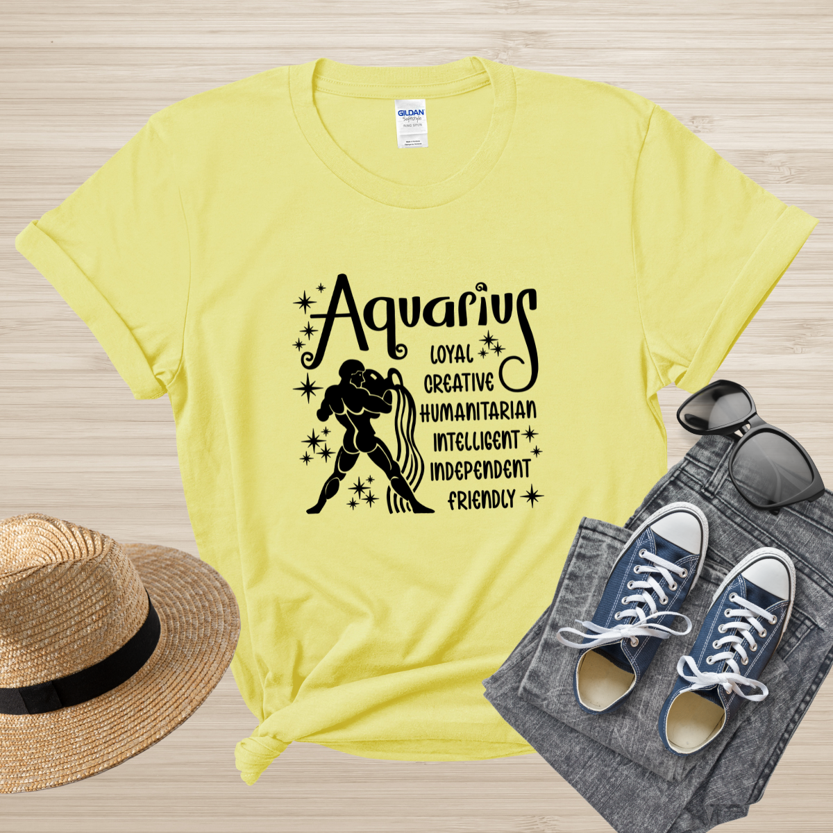 Aquarius Zodiac T-Shirt, Astrology Shirt for Aquarius, Horoscope Gift, Aquarius Birthday, Aquarius Season Gift, Aquarius Gift, Zodiac Tee