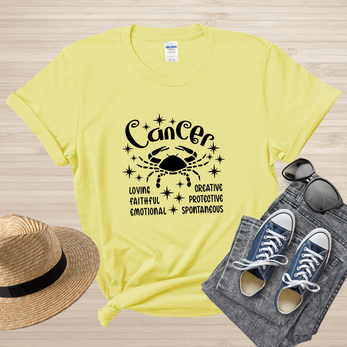 Cancer Zodiac T-Shirt, Astrology Shirt for Cancer, Horoscope Gift, Cancer Birthday, Cancer Season Gift, Perfect Gift for Cancer, Zodiac Tee