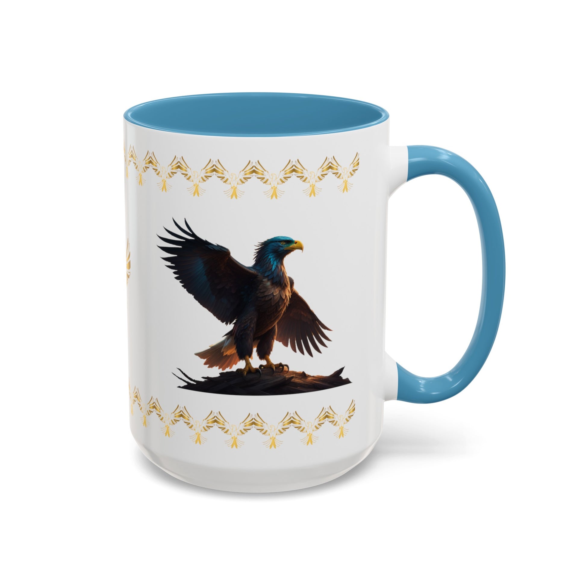 Wingspan of Strength: Eagle Accent Coffee Mug (11, 15oz)