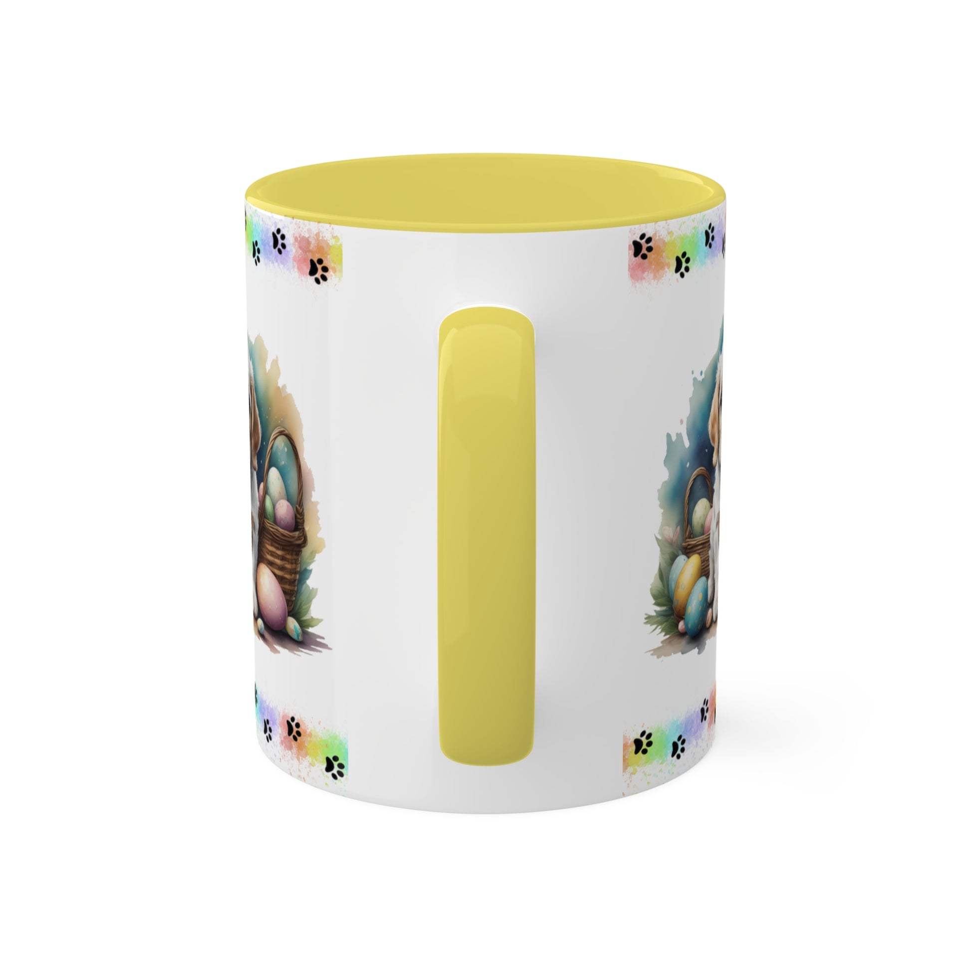 Cocker Spaniel - Eggstra-Adorable Easter Puppy Two-Tone Coffee Mug, 11oz