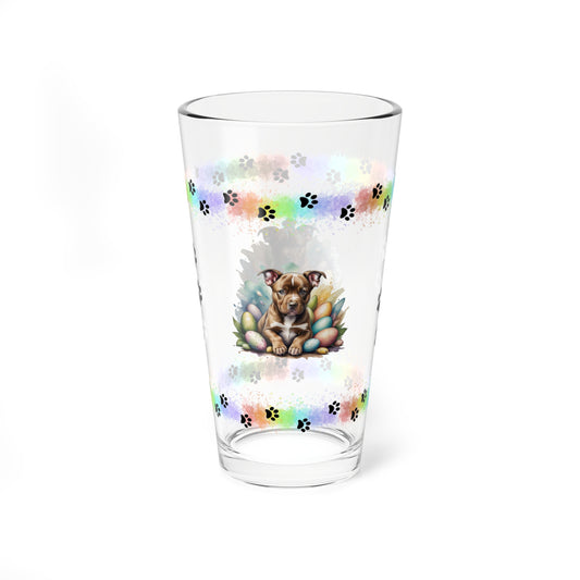 Pitbull - Pawsitively Joyful Easter Puppy - Pint Glass, 16oz