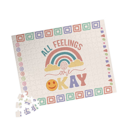 All Feelings Are Ok - Mental Health Quote Puzzle