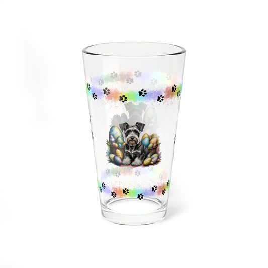 Schnauzer - Pawsitively Joyful Easter Puppy - Pint Glass, 16oz