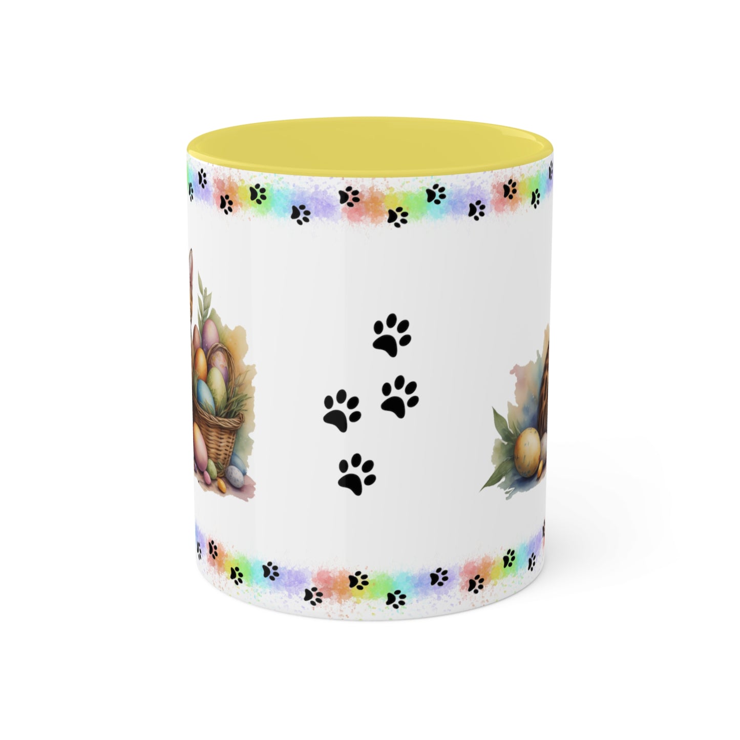 Bengal - Eggstra-Adorable Easter Kitten Two-Tone Coffee Mug, 11oz