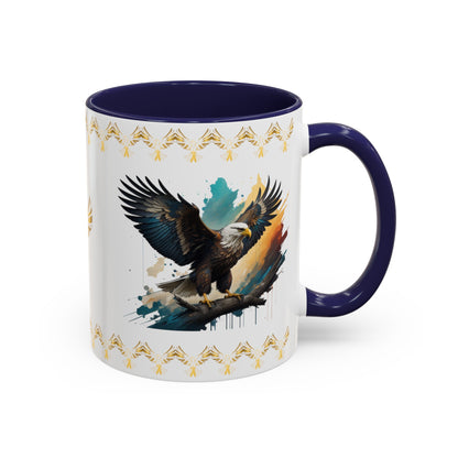 Inspirational Eagle Flight: Eagle Accent Coffee Mug (11, 15oz)