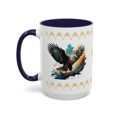 Inspirational Eagle Flight: Eagle Accent Coffee Mug (11, 15oz)